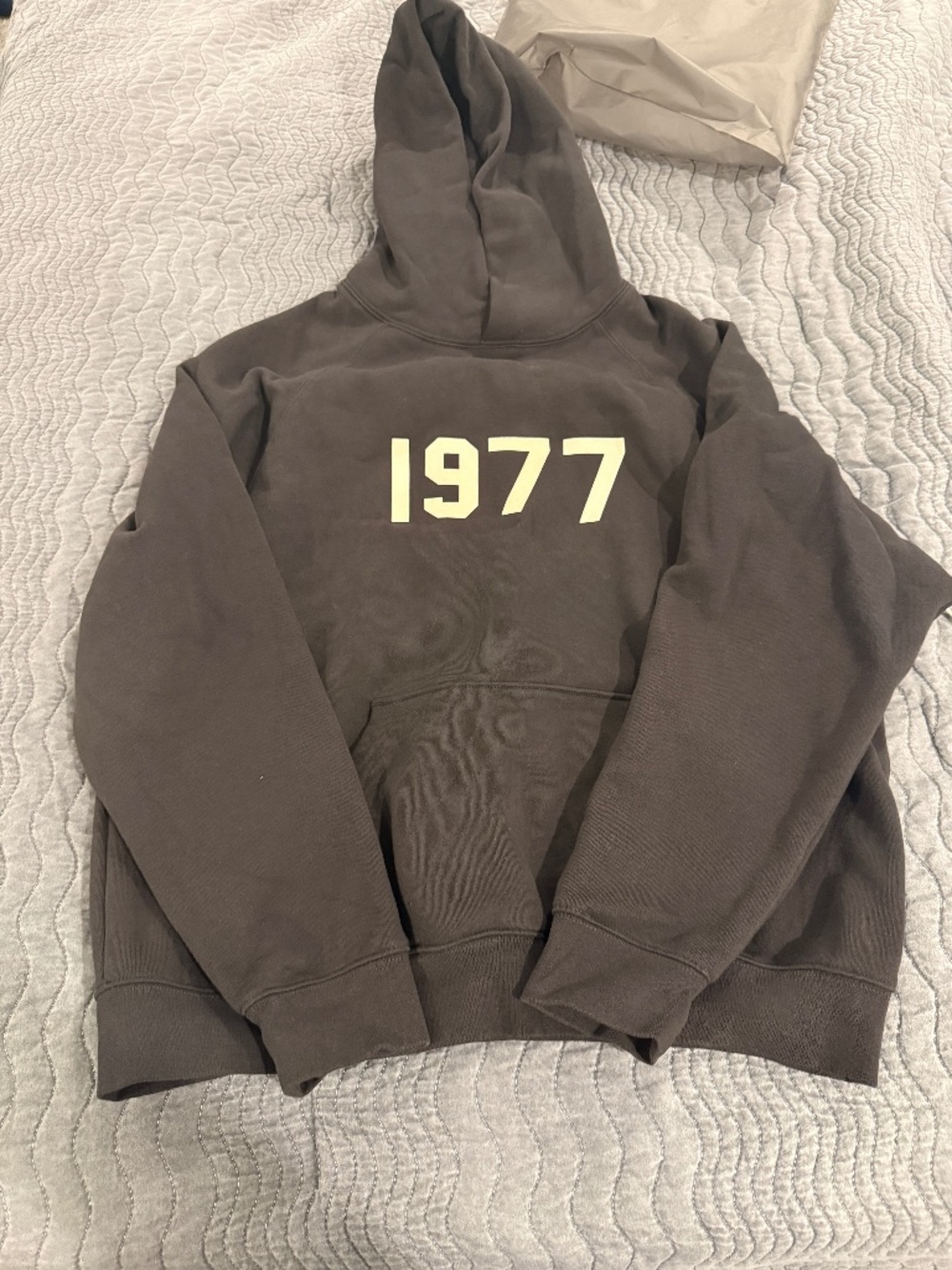 Essentials Fear of God Hoodie Size Small, Iron color